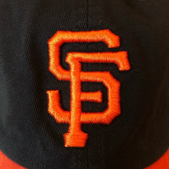 San Francisco Giants Baseball Cap Hat Black Orange - Picture 2 of 11